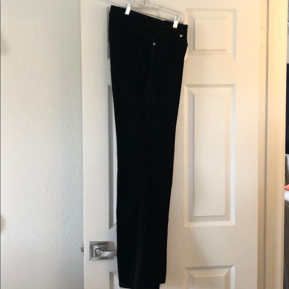 Escada Sport black velvet jeans